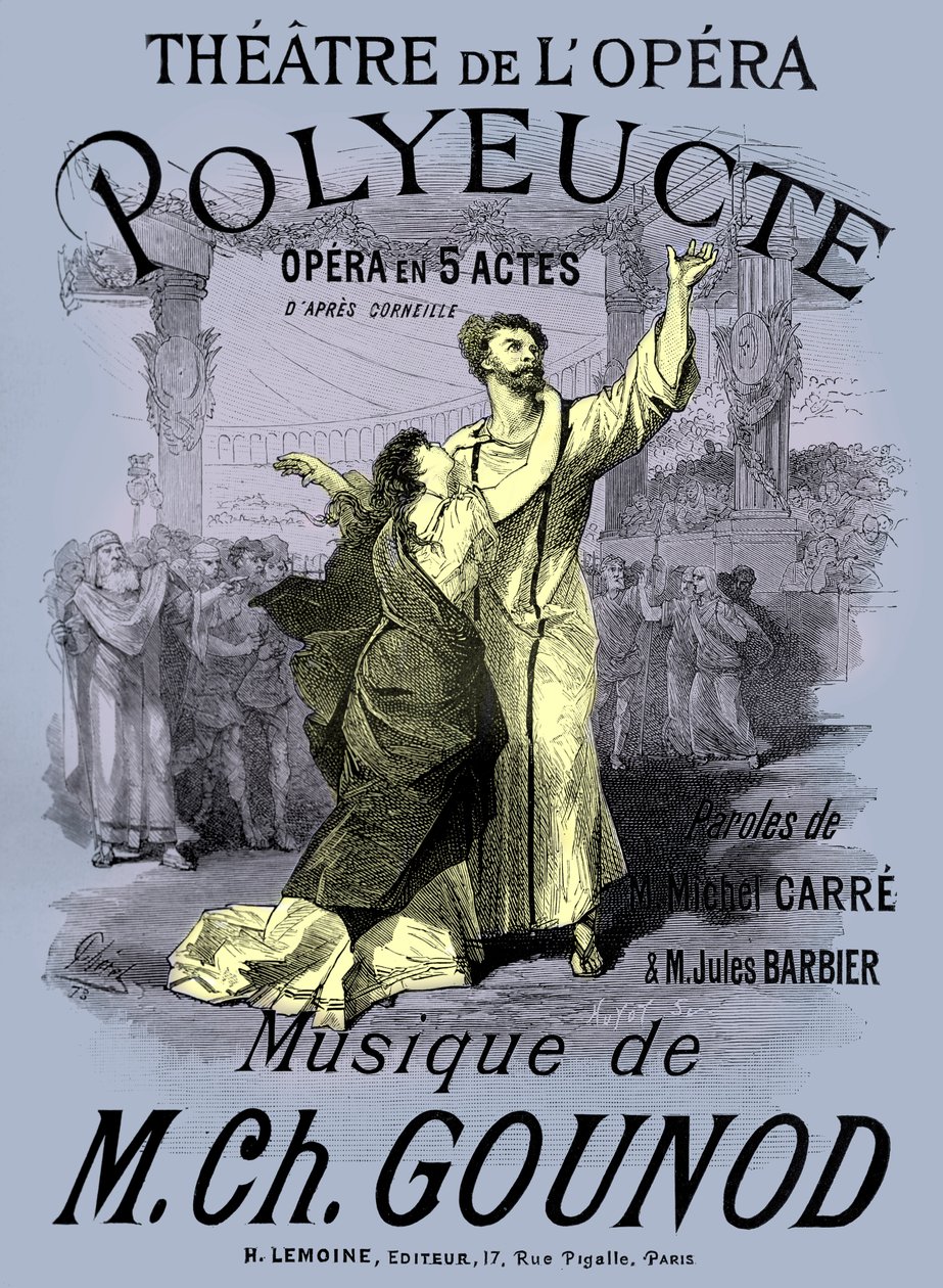 Opera "Polyeucte" van Gounod door Jean Le and workshop Noir