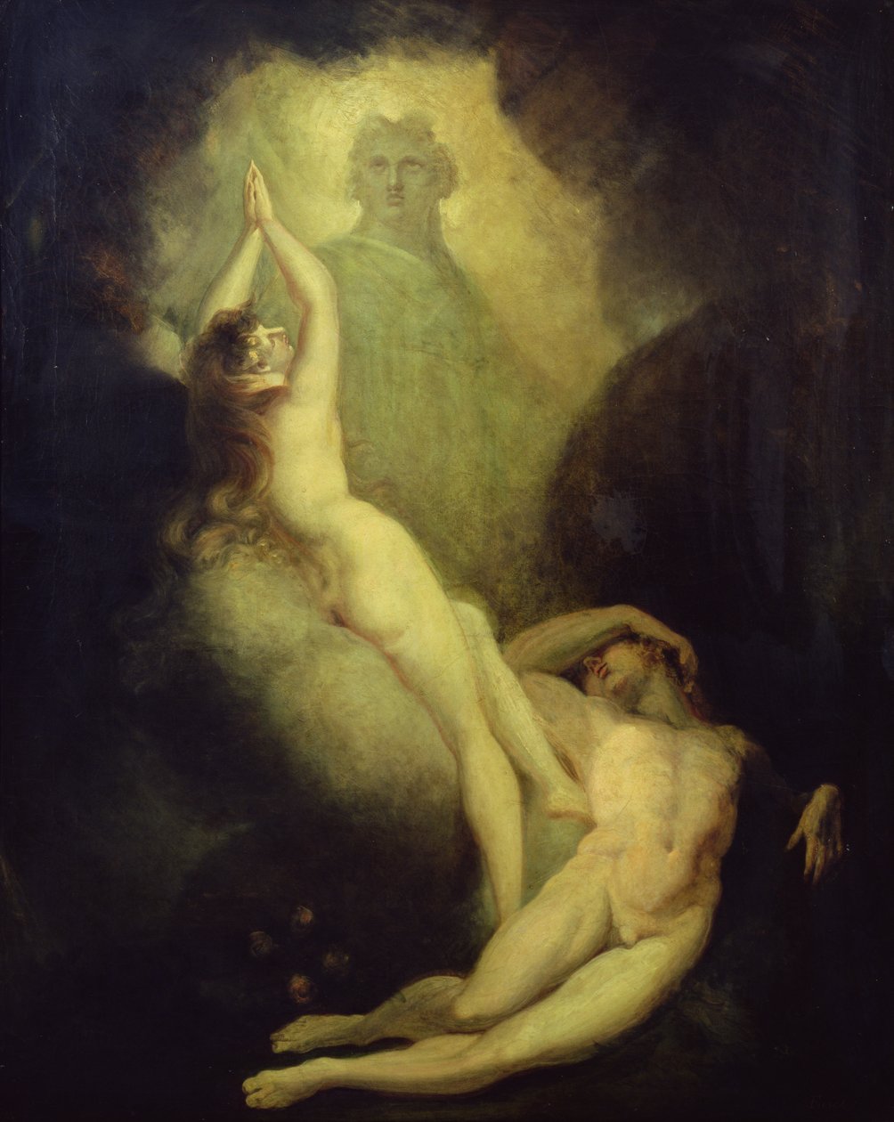 De schepping van Eva uit Milton, Paradise Lost VIII door Henry  Fuseli