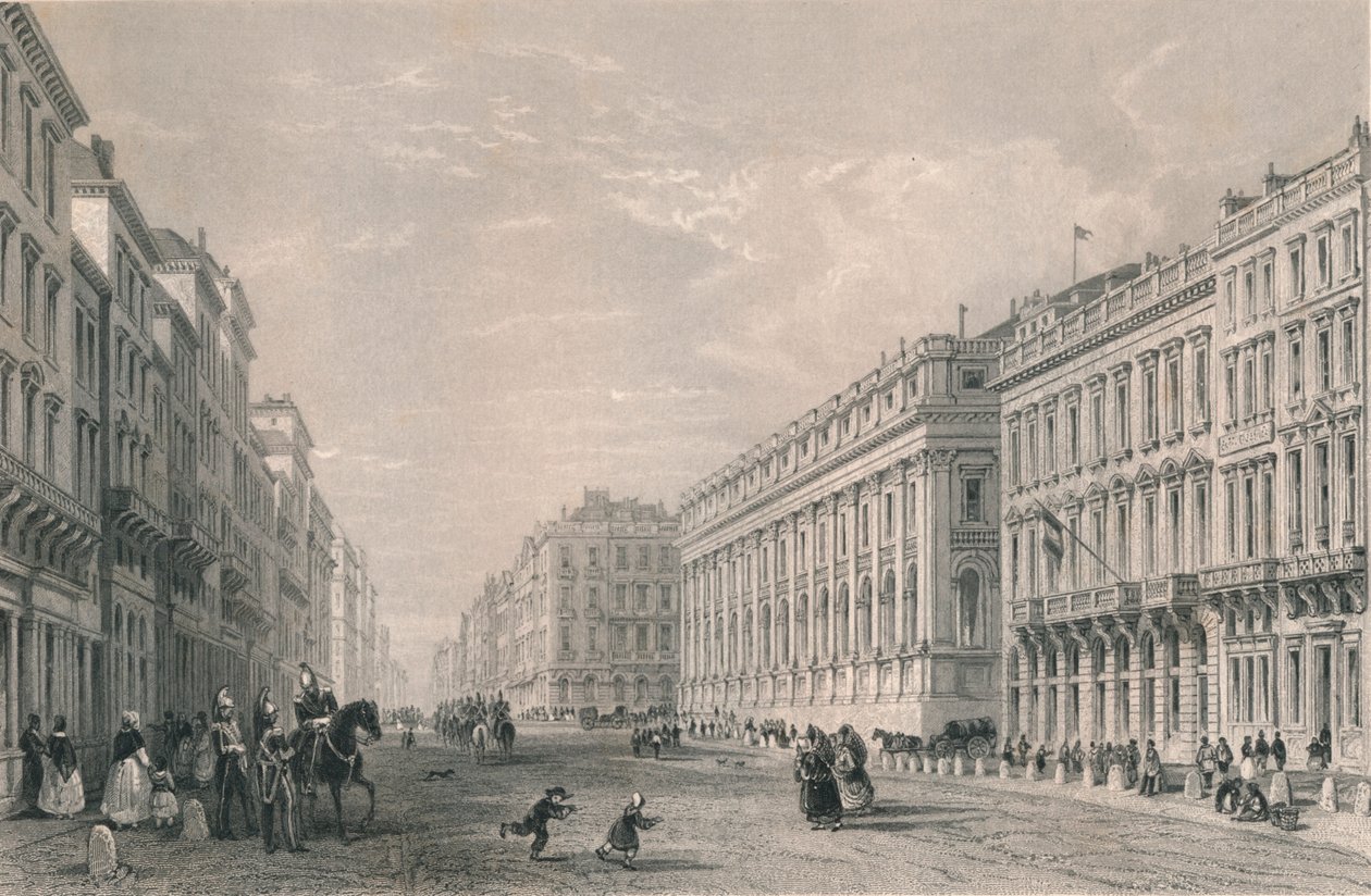 Rue du Chapeau Rouge, Bordeaux, midden 19e eeuw door Henry Adlard