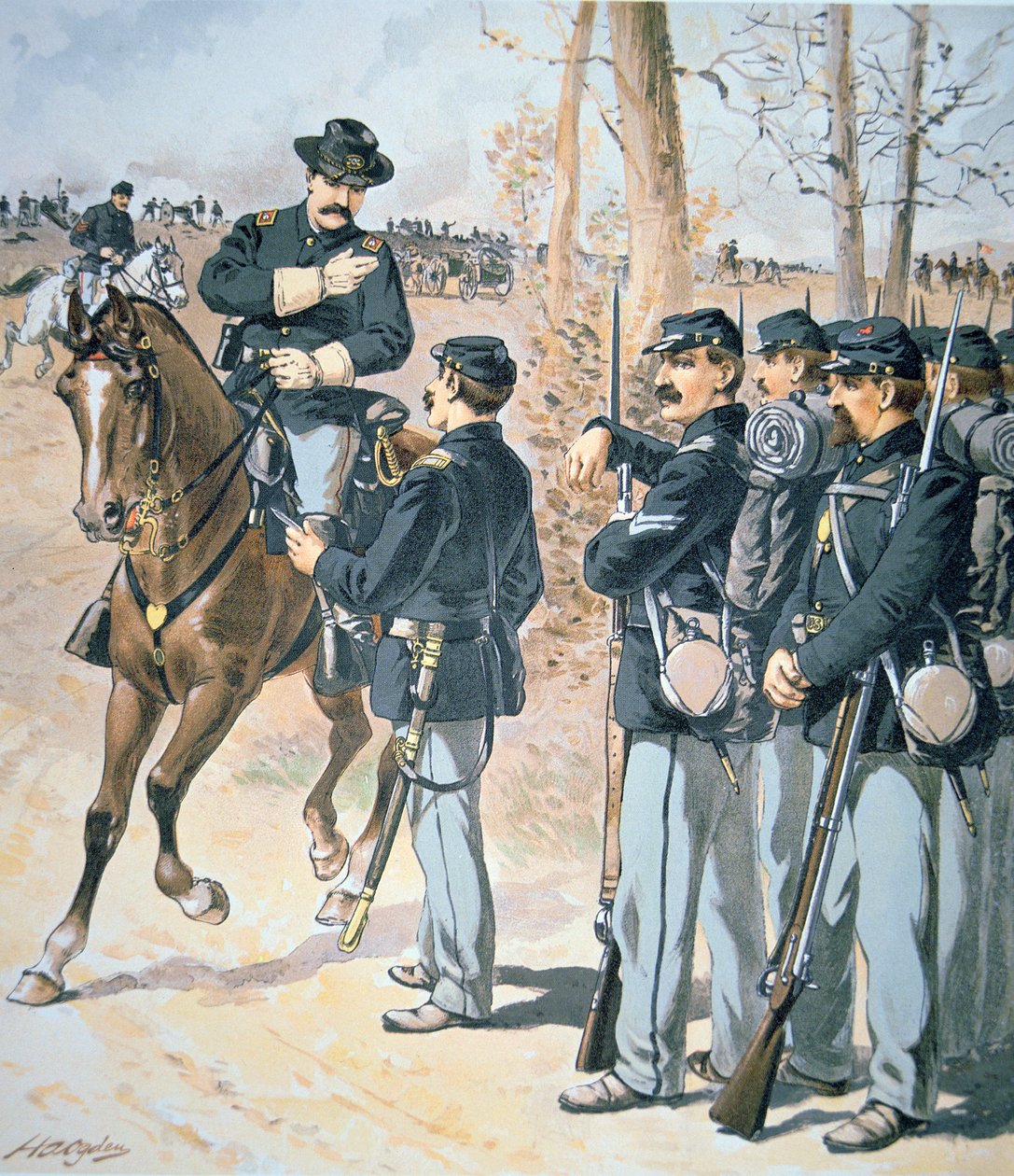 Campagne-uniformen van het Federale Leger door Henry Alexander Ogden