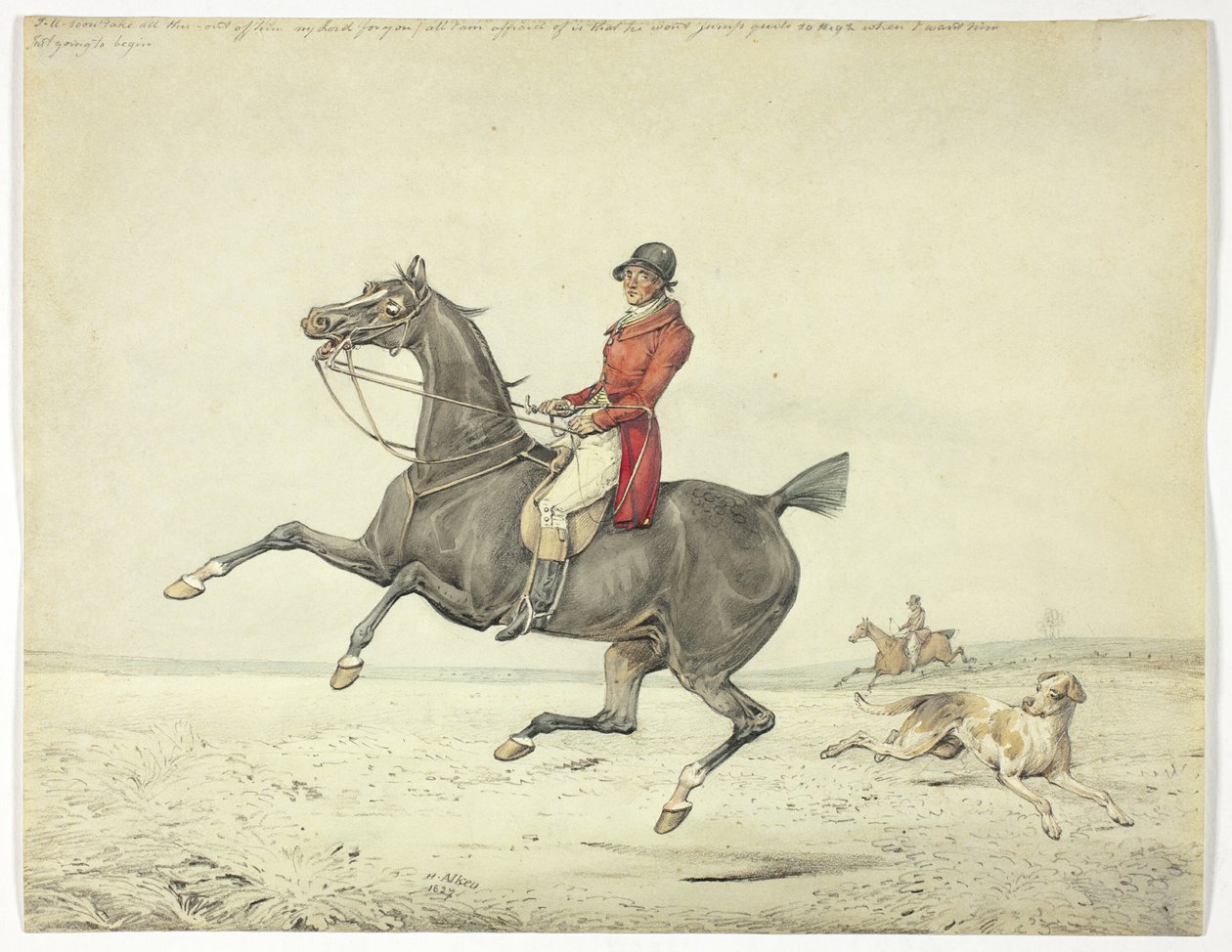 Ik zal dit snel uit hem halen... door Henry Alken