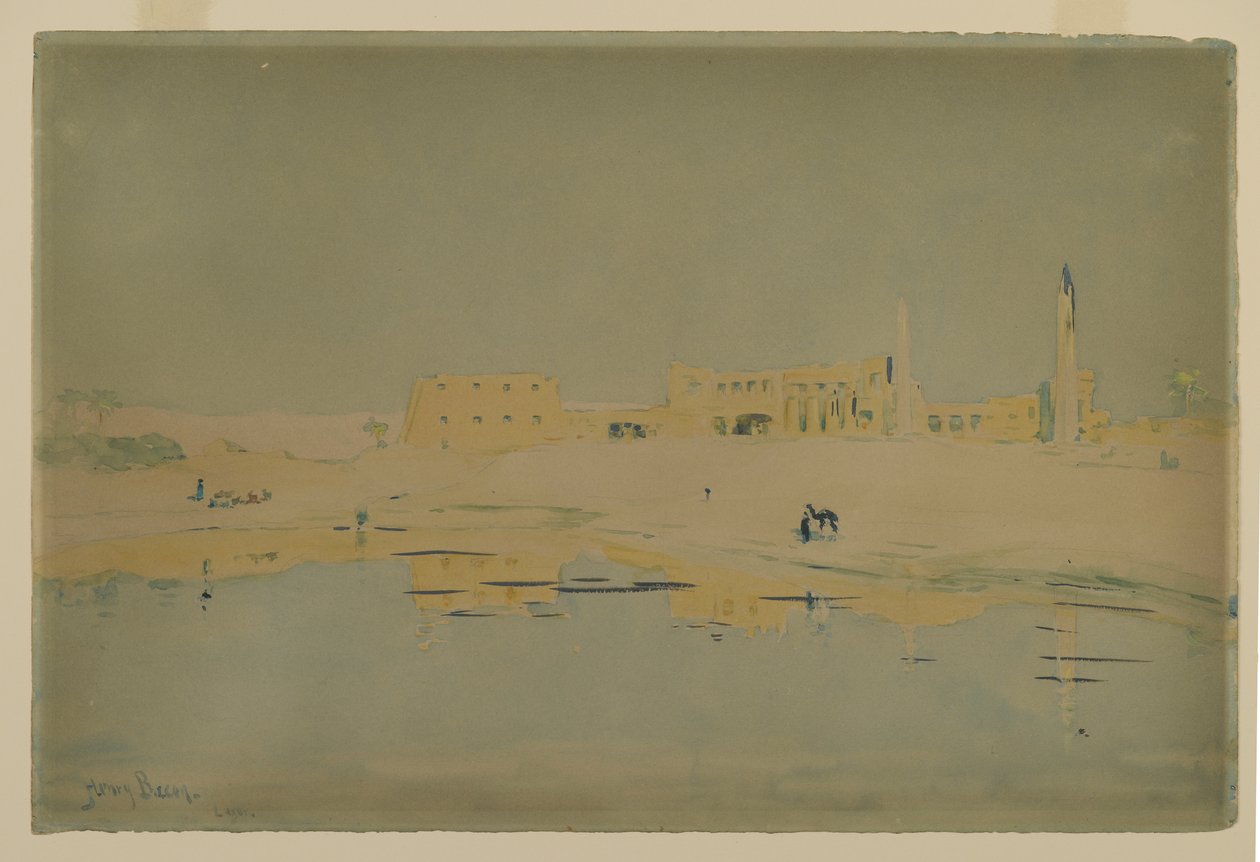 Ruïnes van Luxor door Henry Bacon