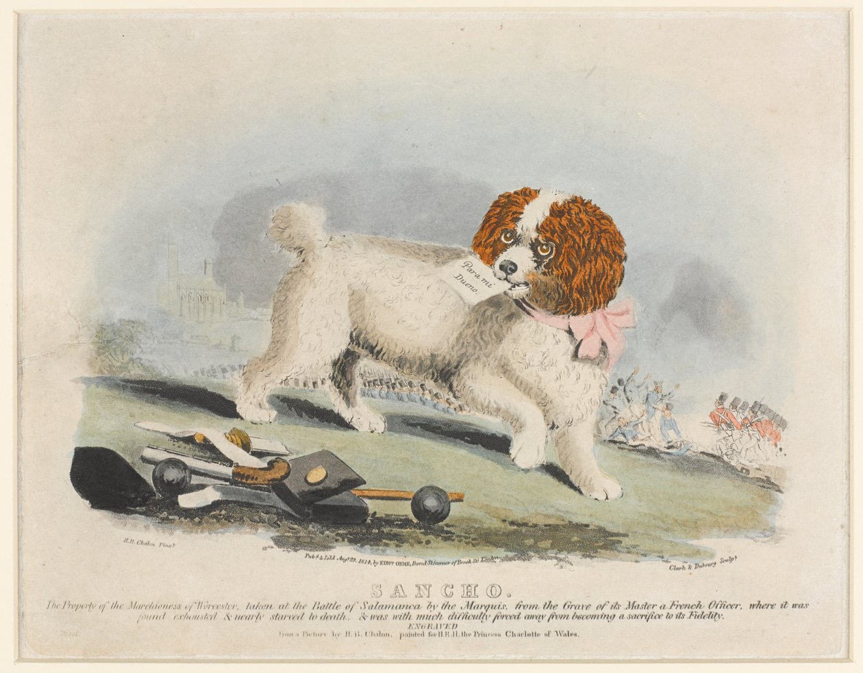 Sancho, Slag bij Salamanca, 1812 door Henry Bernard Chalon