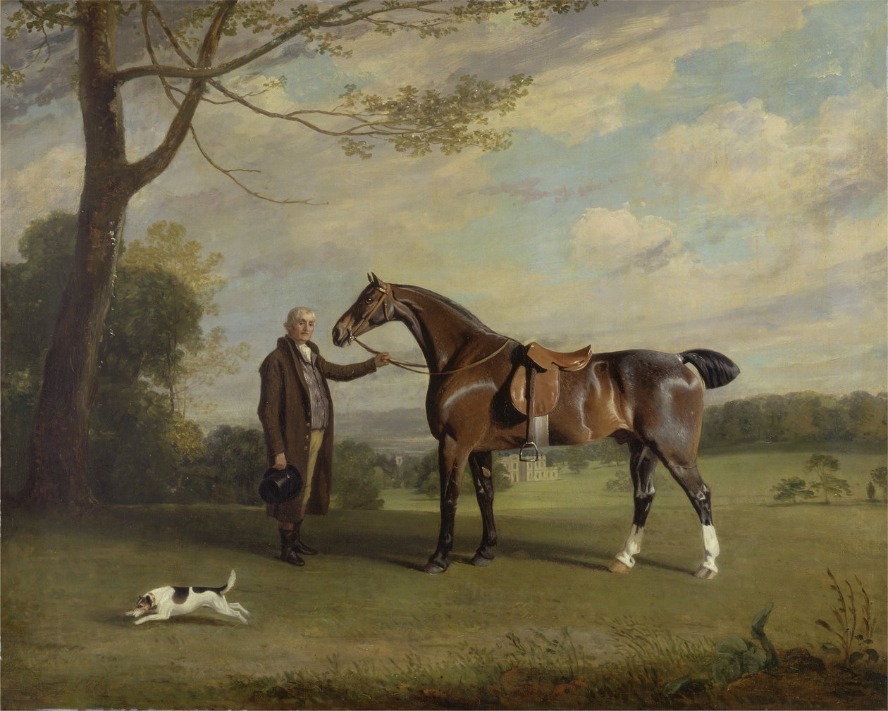 De Stalmeester van de Graaf van Shrewsbury met een Jager door Henry Bernard Chalon