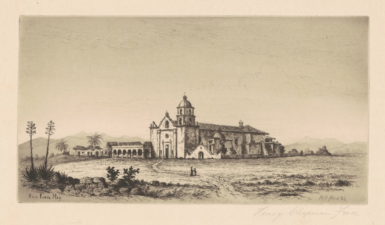 Missie San Luis Rey de Francia door Henry Chapman Ford