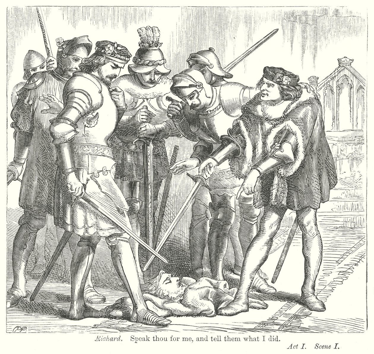 King Henry VI Deel III (gravure) door Henry Courtney (after) Selous