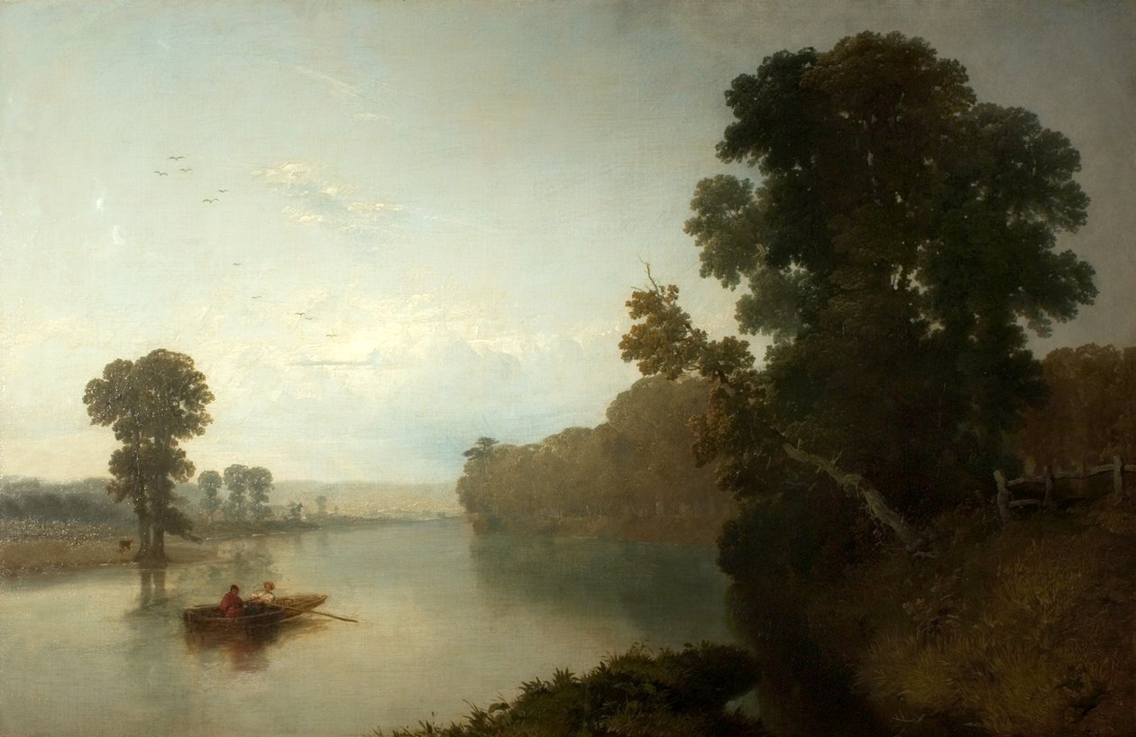 De rivier Trent bij Wilford door Henry Dawson