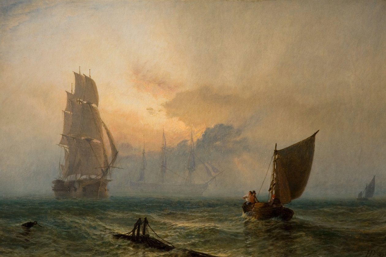 De houten muren van Engeland door Henry Dawson