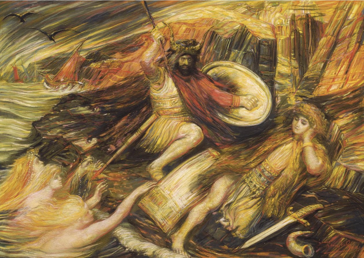 De dood van Siegfried door Henry De Groux