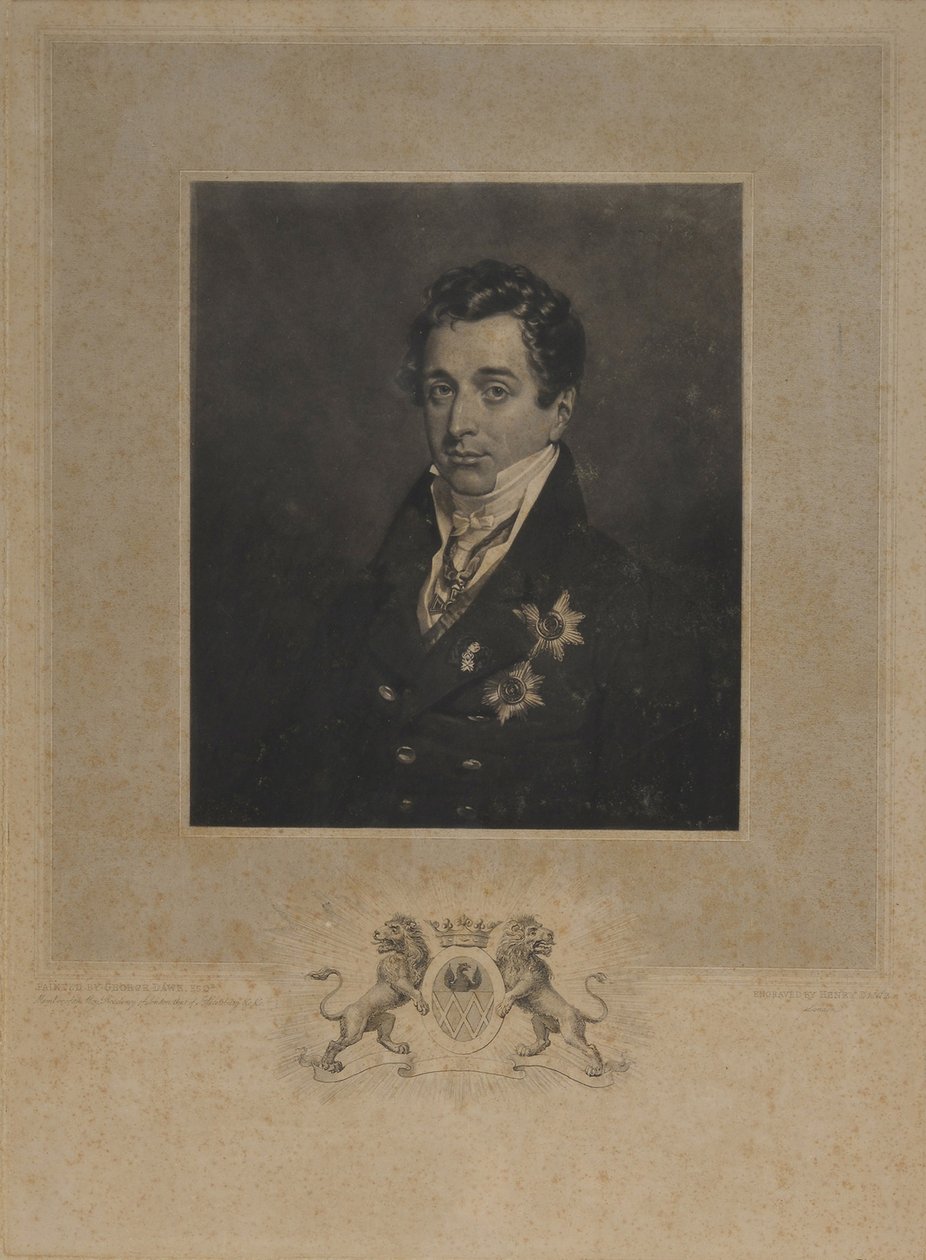 Portret van Kyrill Alexandrovich Naryshkin 1786-1838 door Henry Edward Dawe