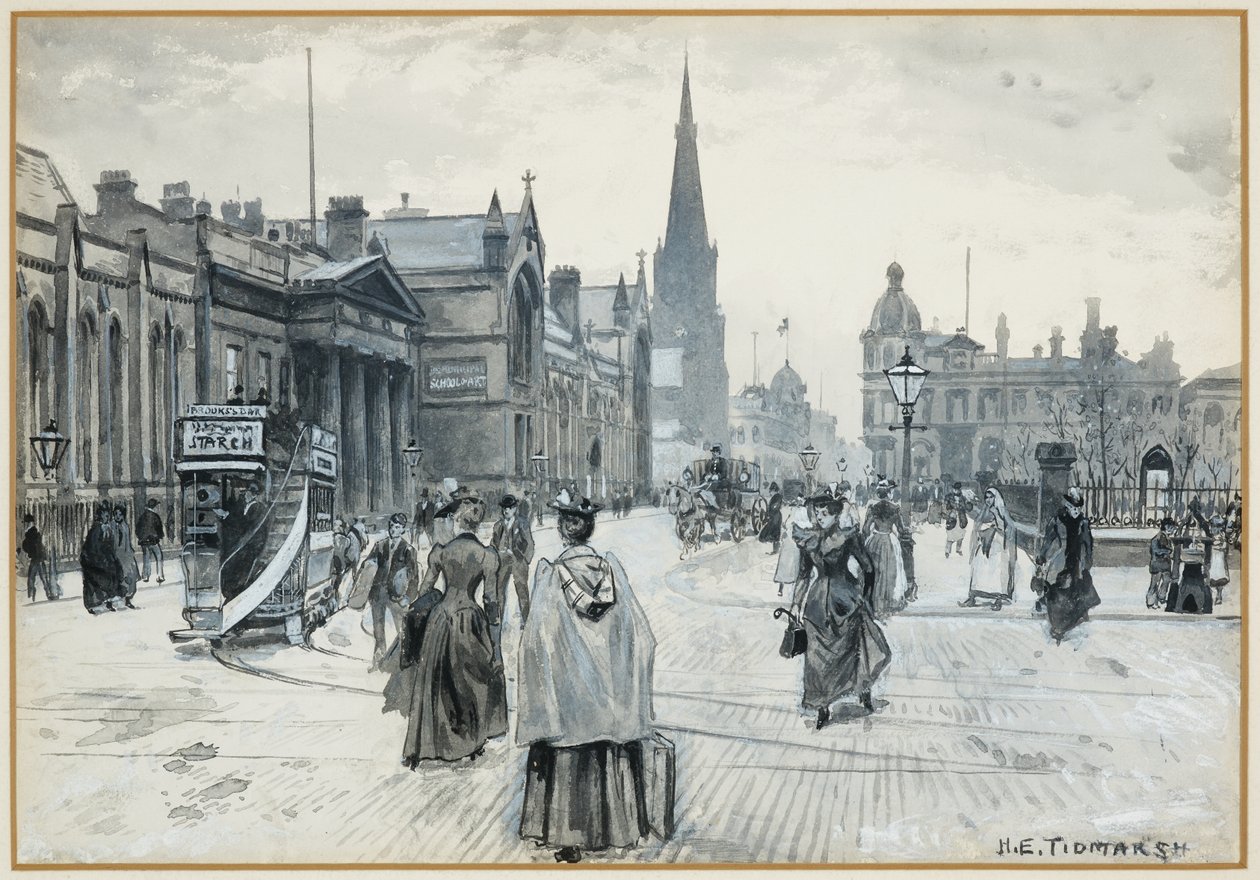 Chorlton Stadhuis, School of Art, Cavendish Street Kapel door Henry Edward Tidmarsh