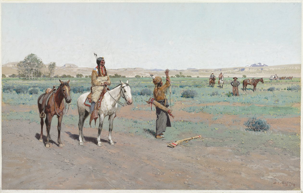Teken van vrede door Henry Francois Farny