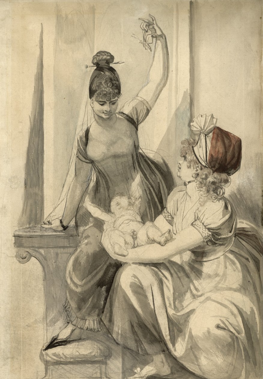 Moeder en Haar Familie op het Platteland, 1806-1807 door Johann Heinrich Füssli