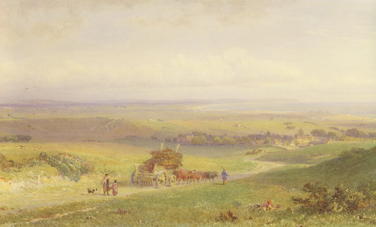 Pevensey Bay, Sussex, 1868 door Henry George Hine