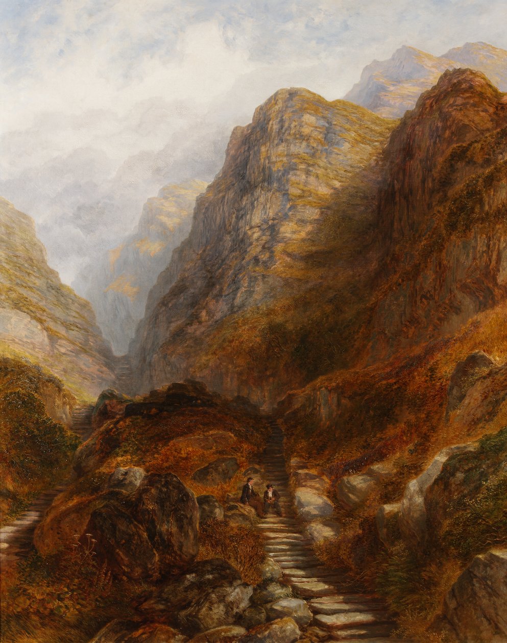 De Romeinse Trappen bij Barmouth, Wales door Henry Harris Lines