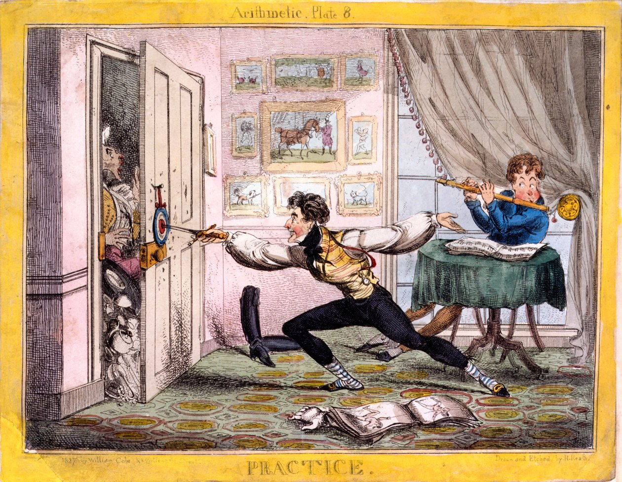 Oefening, 1827 door Henry Heath