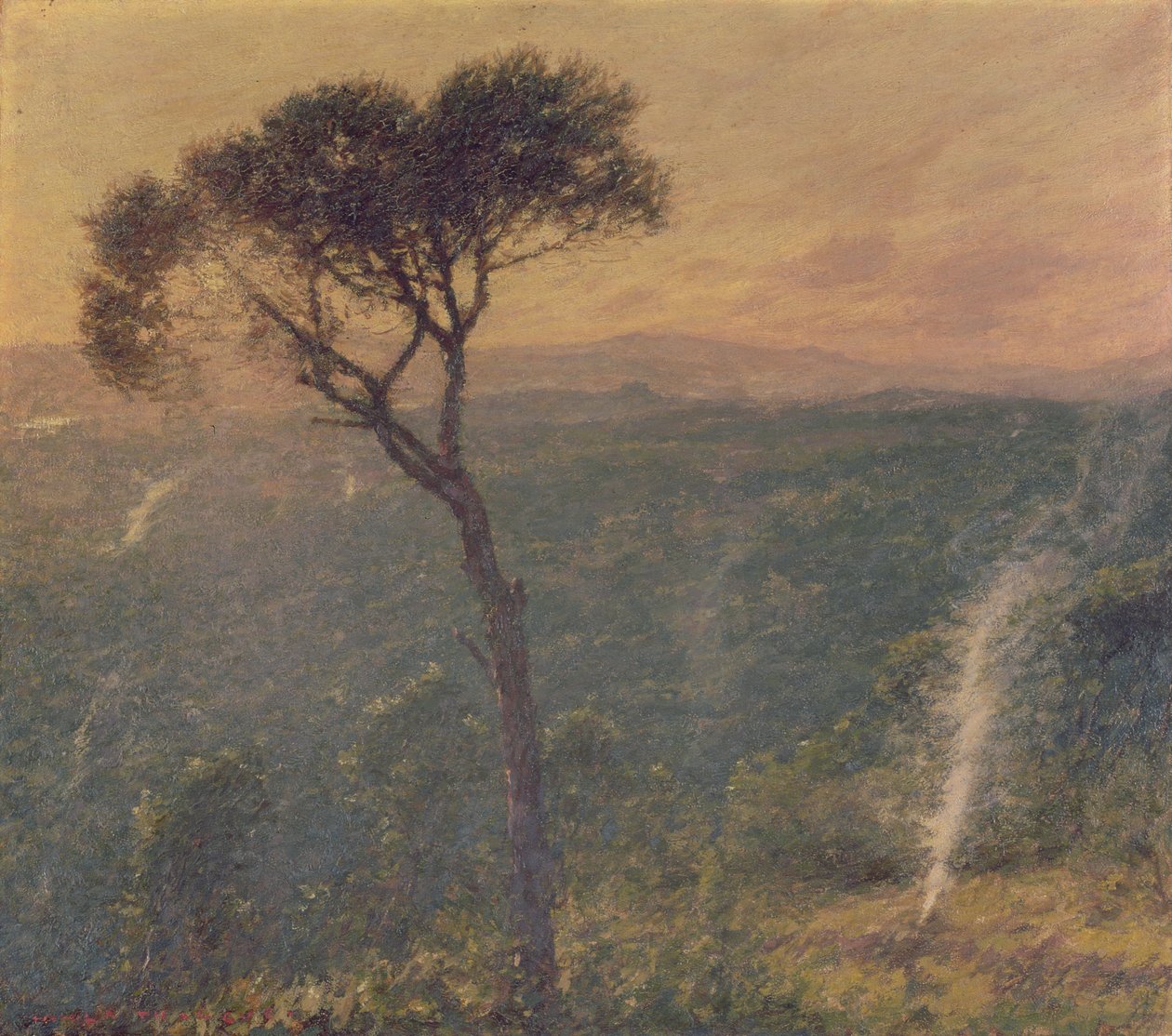 Een Ligurische Vallei, ca. 1910 door Henry Herbert La Thangue