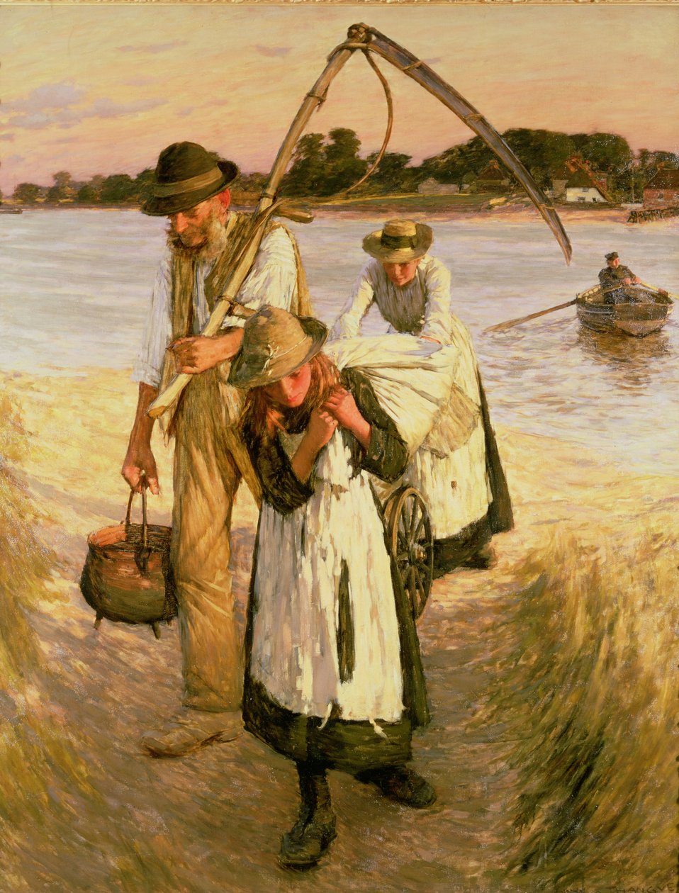 Landelijke Seizoensarbeiders (Familie) door Henry Herbert La Thangue