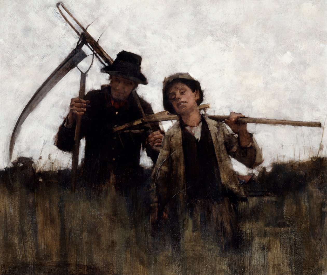 Landarbeiders, 1875-1929 door Henry Herbert La Thangue