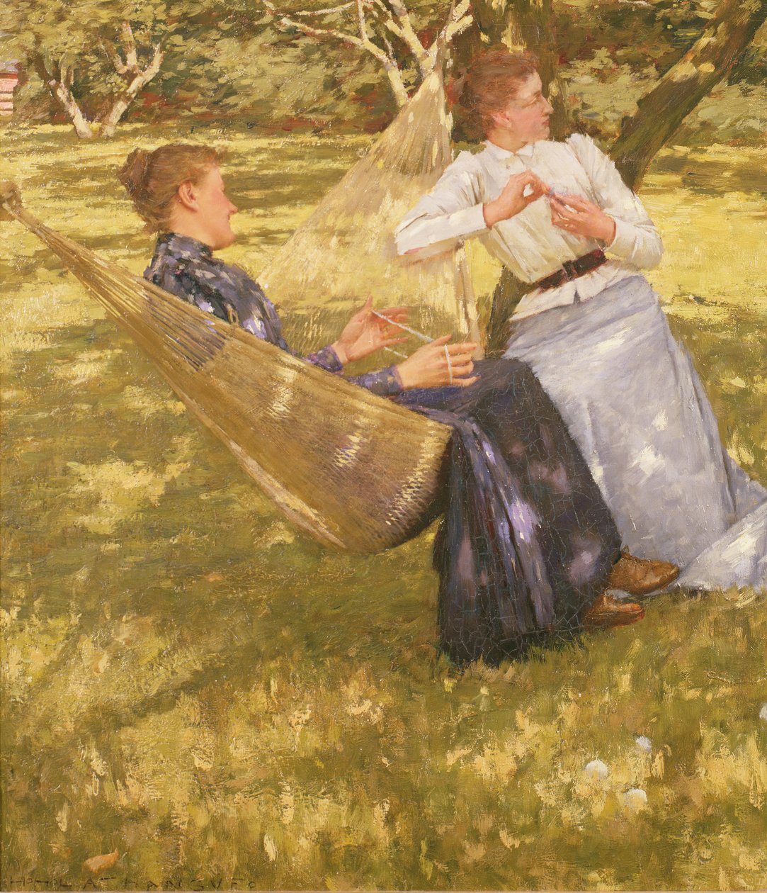 In de boomgaard, 1893 door Henry Herbert La Thangue