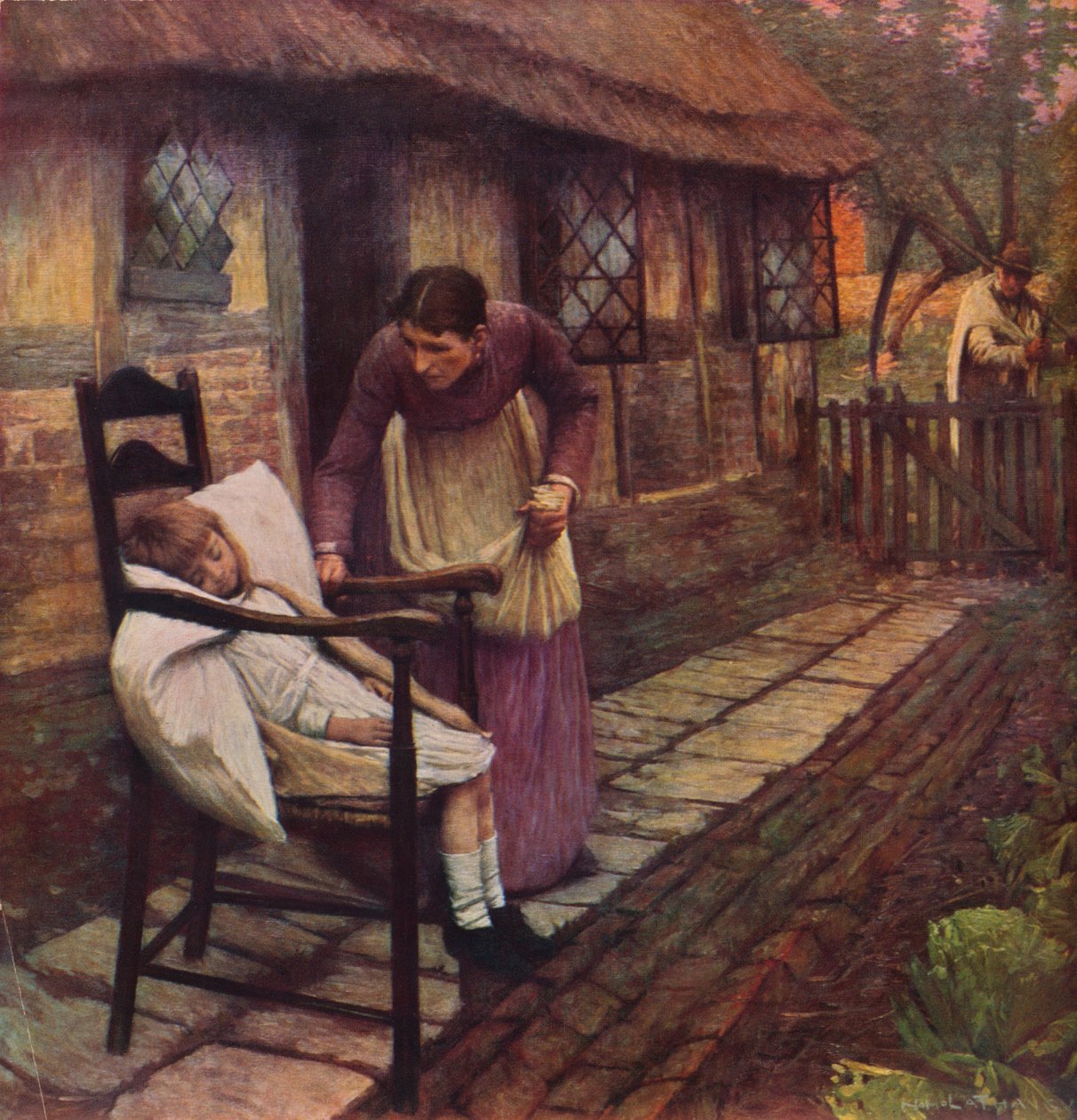De man met de zeis, 1935 door Henry Herbert La Thangue
