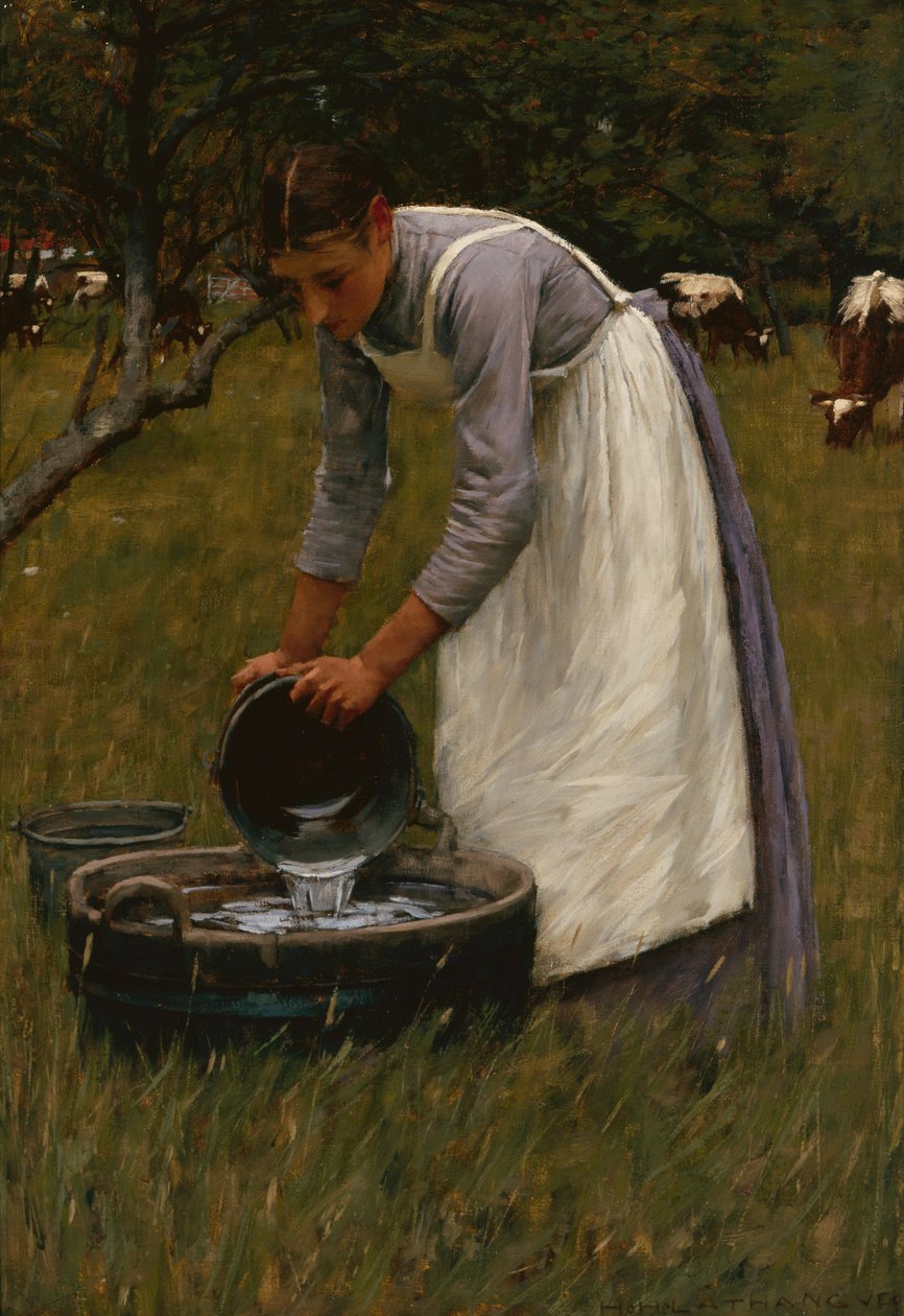 De koeien water geven door Henry Herbert La Thangue