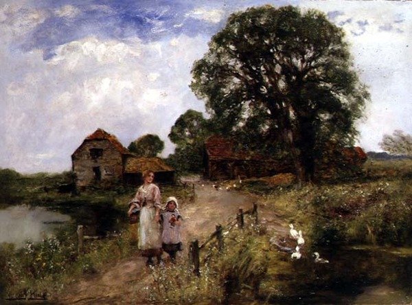 Het pad langs de rivier door Henry John Yeend King