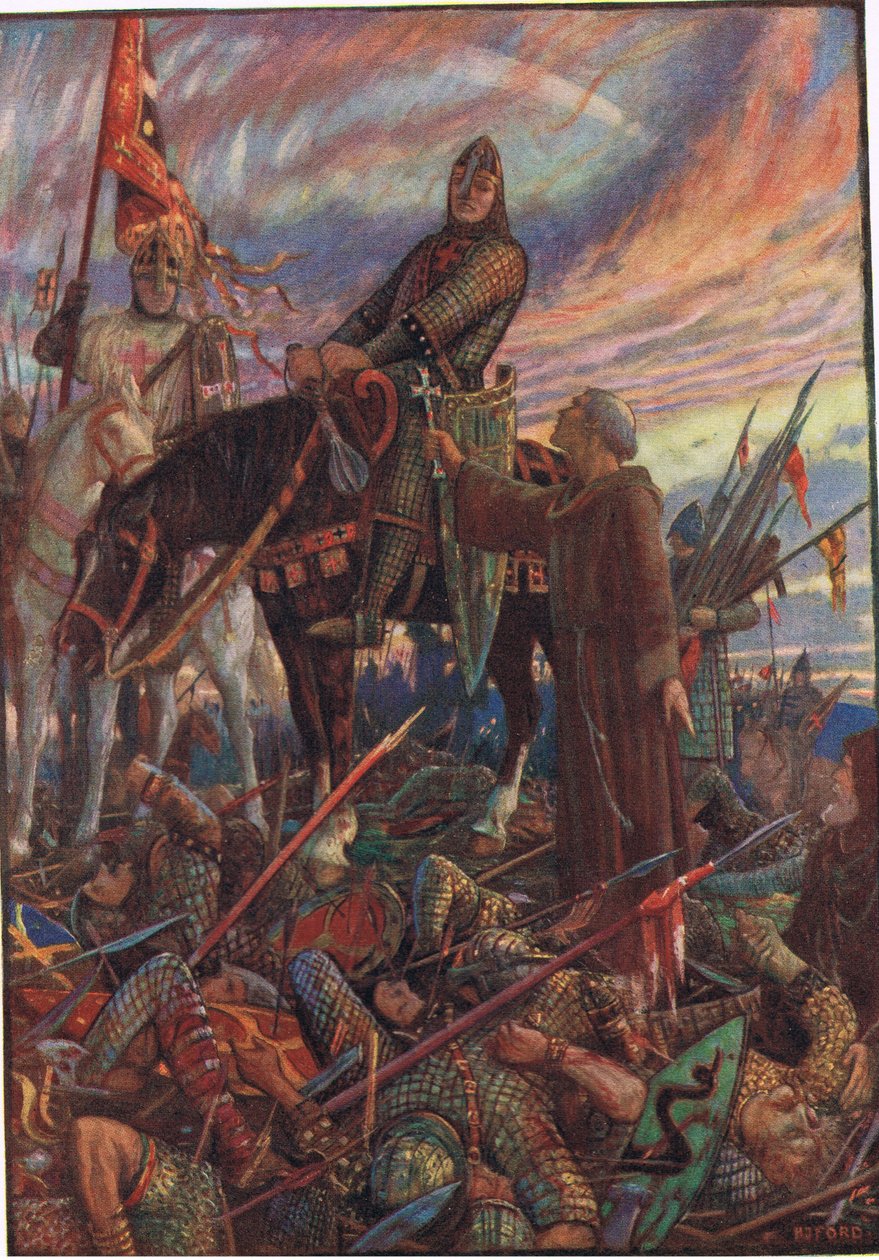 Na de Slag bij Hastings, illustratie uit 