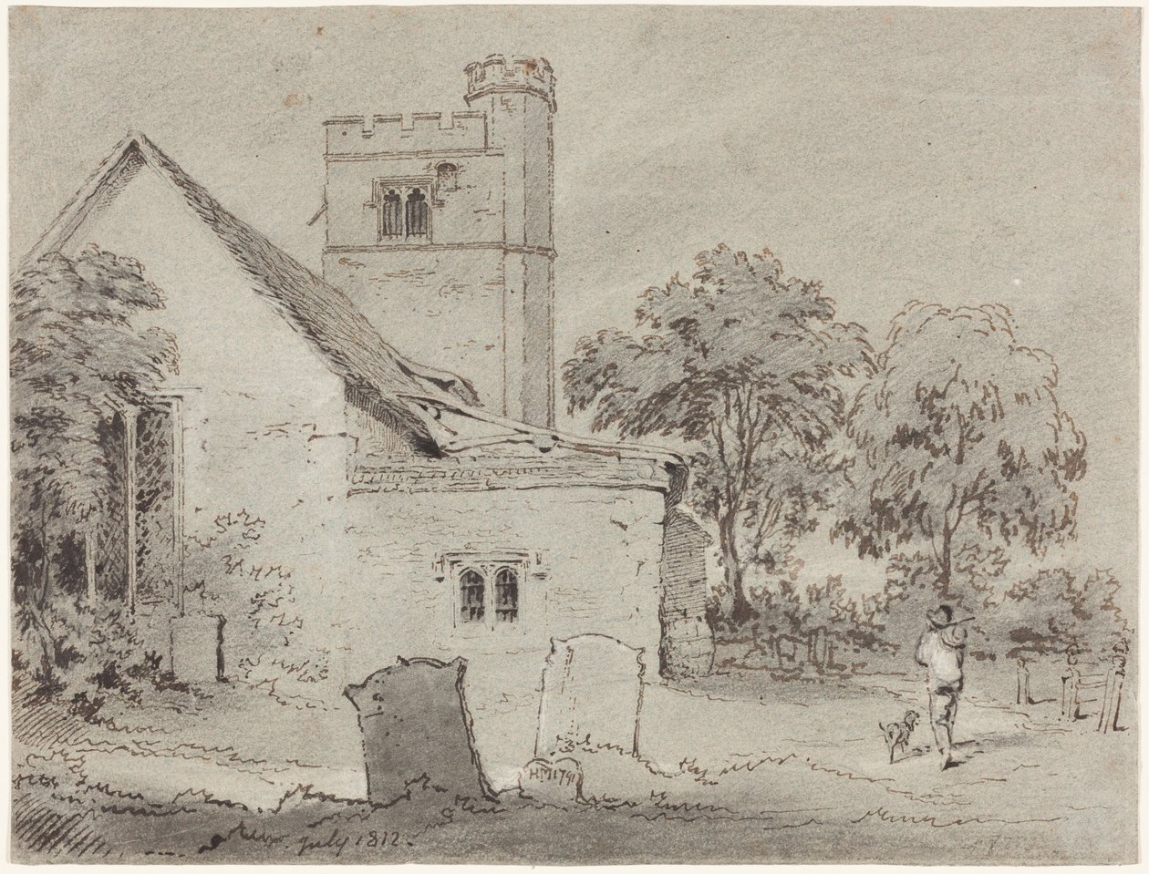 Aldenham Kerk, Hertfordshire door Henry Monro