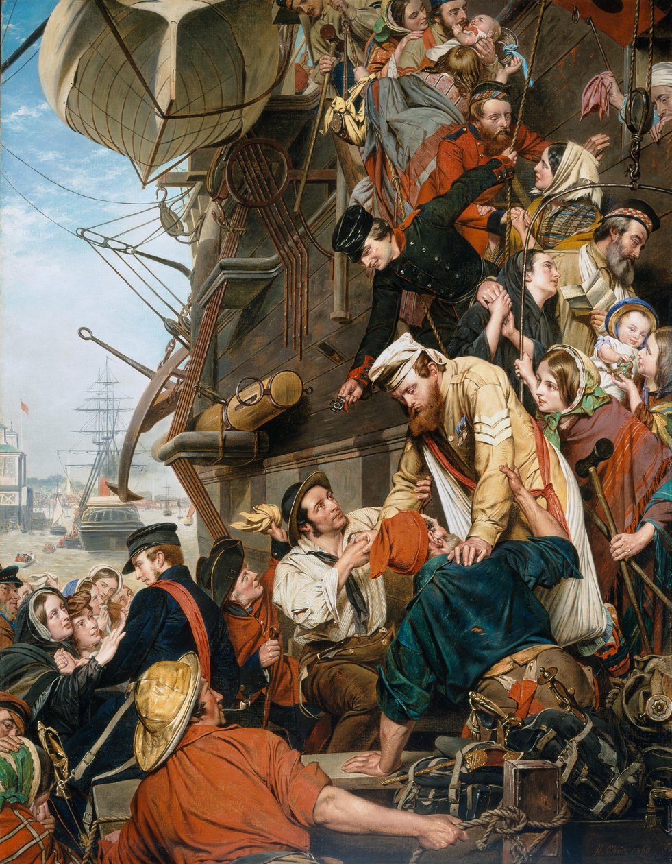 Weer thuis, 1858, 1860 door Henry Nelson ONeil