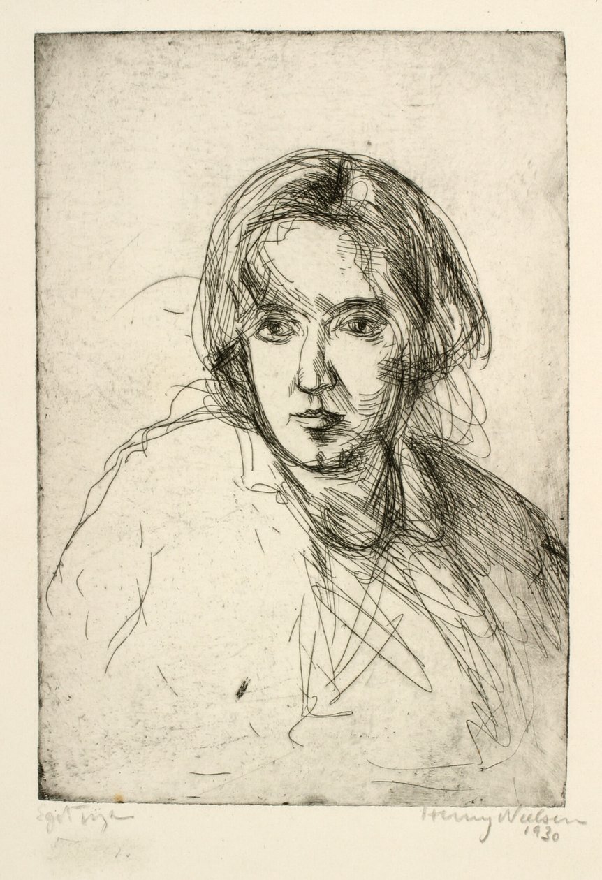 Vrouwenportret door Henry Nielsen