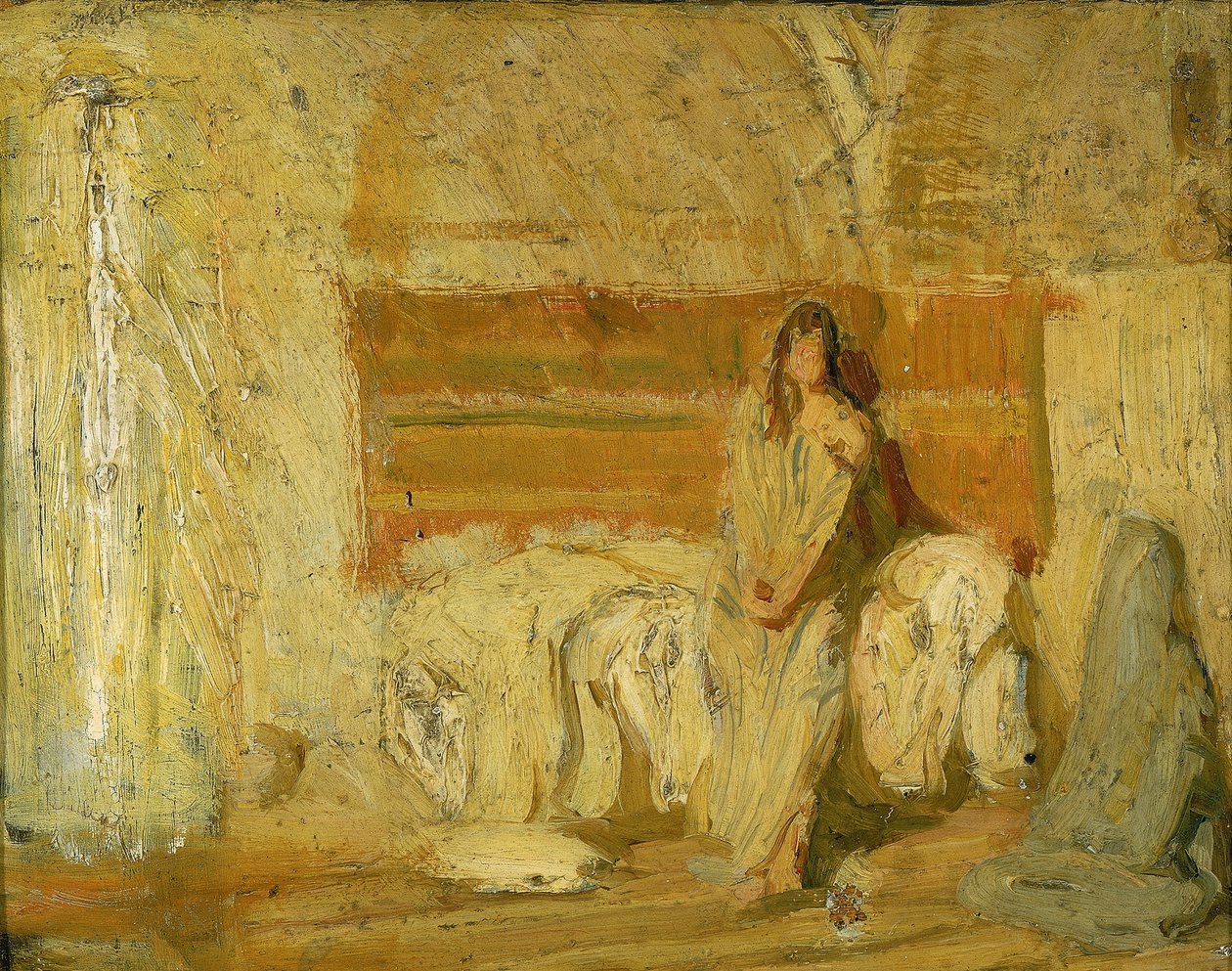 Studie voor de Aankondiging door Henry Ossawa Tanner