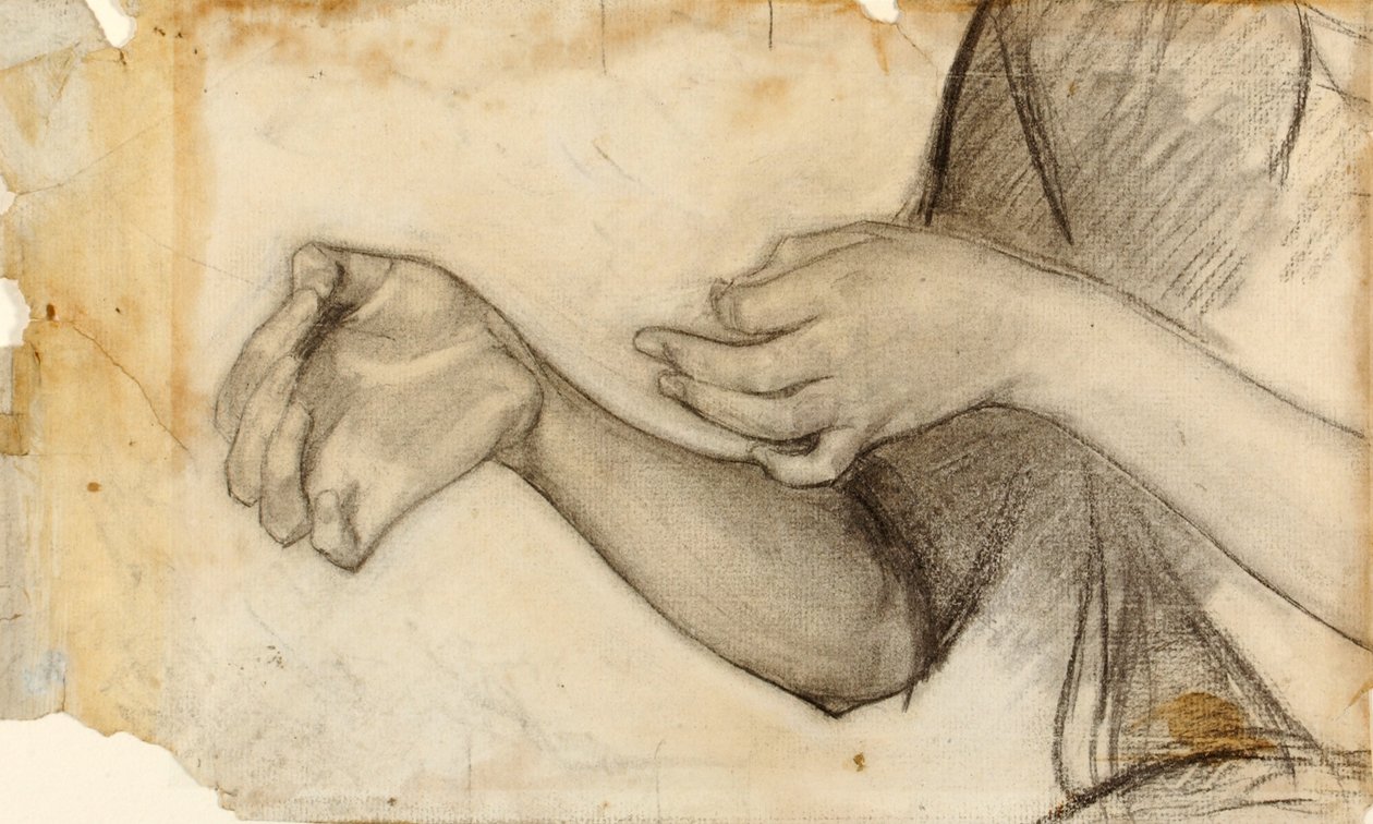 Studie van twee handen door Henry Ossawa Tanner