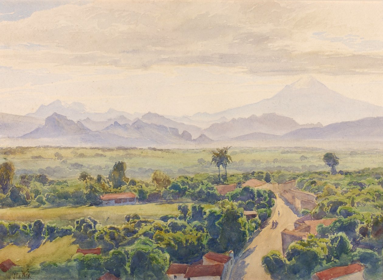 Uitzicht op Cuernavaca, eind 19e-begin 20e eeuw door Henry Otto Wix