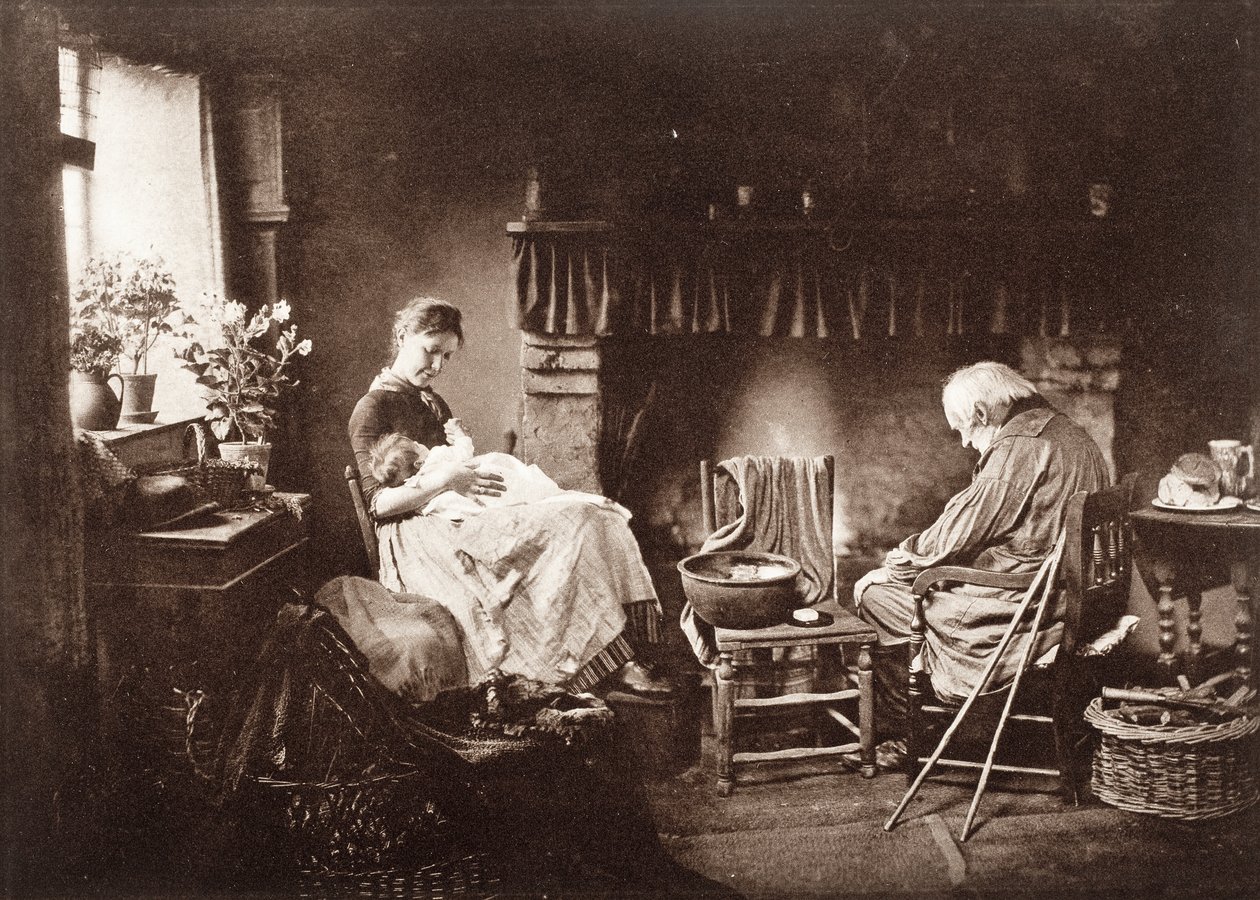 Dageraad en zonsondergang door Henry Peach Robinson