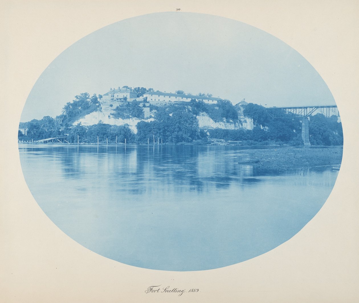 Fort Snelling,1889 (photo) door Henry Peter Bosse