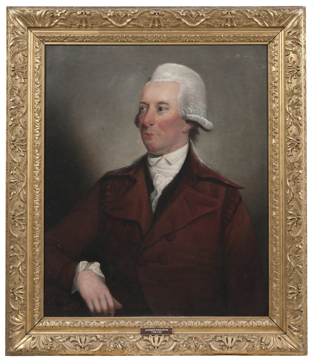 Alexander Baron Seton (1738-1814), doctor in de rechten, landeigenaar, geboren in Schotland, werkzaam in Zweden en Schotland, gehuwd met 1. Elizabeth Angus, 2. Anne Innes of Cathlow, neef van en geadopteerd door George Seton, was eigenaar van Ekolsund van  door Henry Raeburn