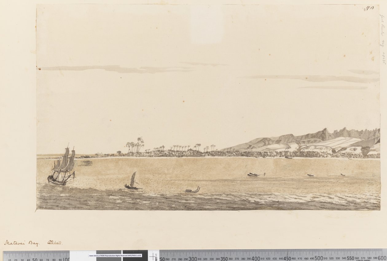 Pagina 13 Matavai Bay, Otaheite, 1768-75 door Henry Roberts