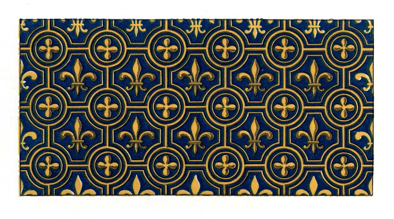 Luierornament, 14e eeuw, 1843 door Henry Shaw