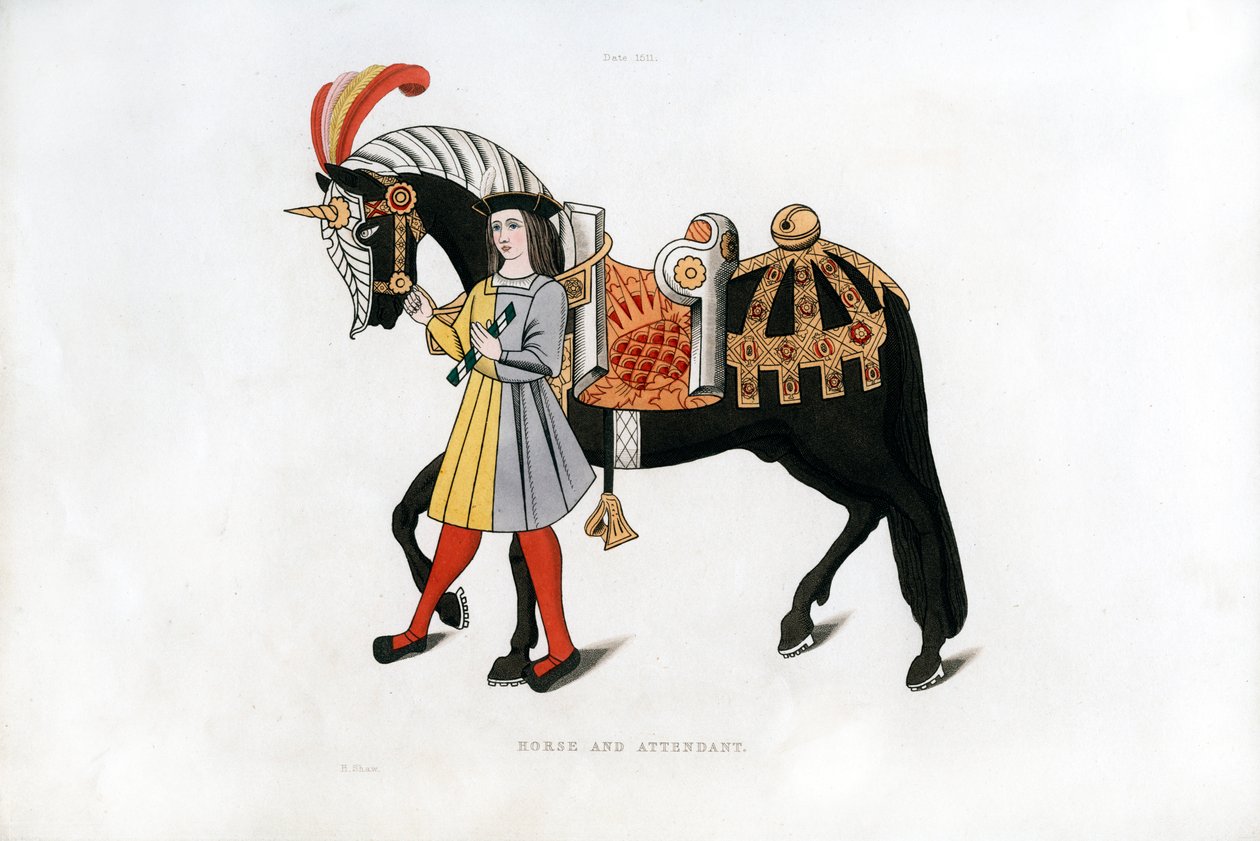 Paard en begeleider, ca. 1511, 1843 door Henry Shaw