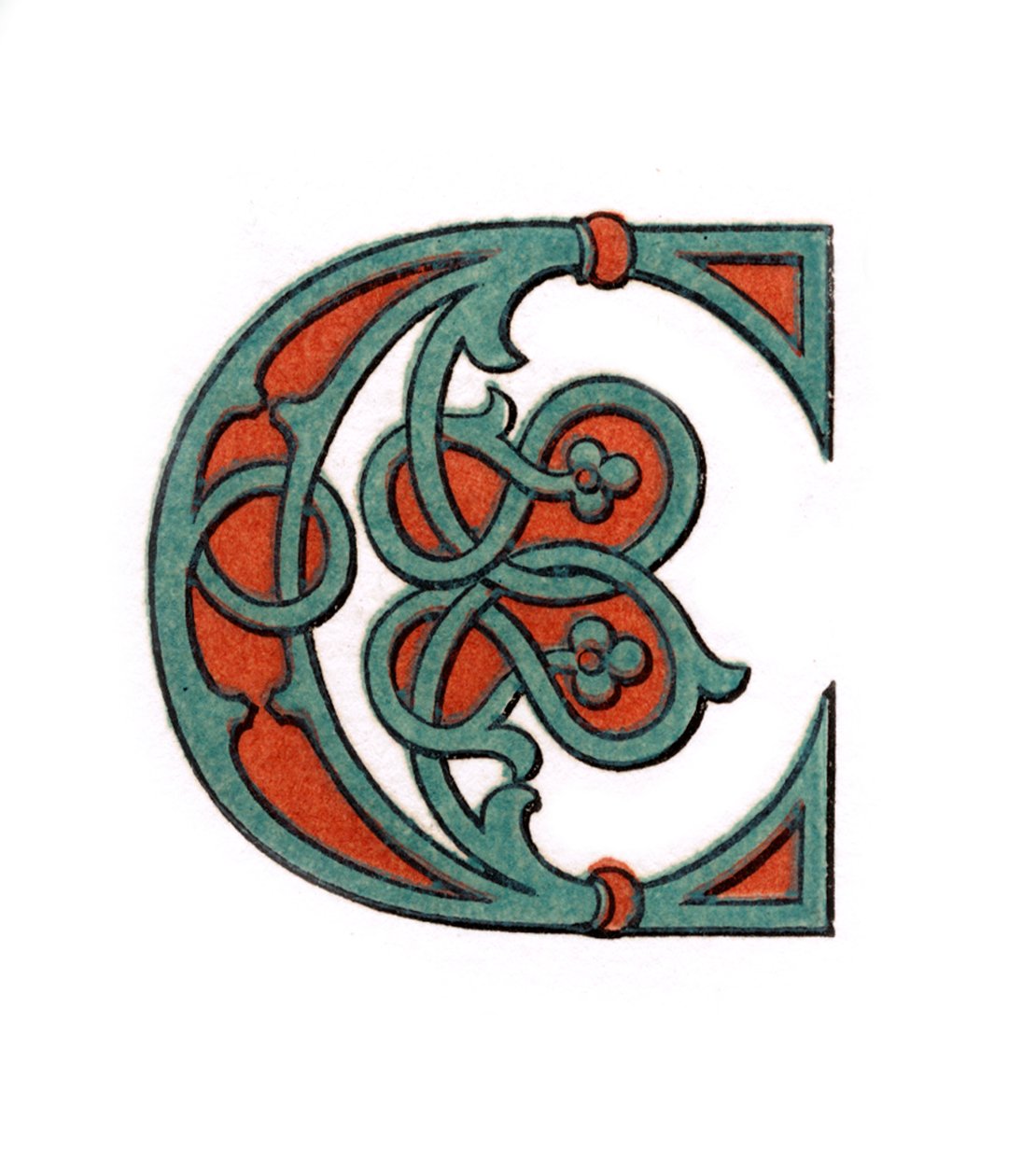 Initiaal letter C, 1474 door Henry Shaw