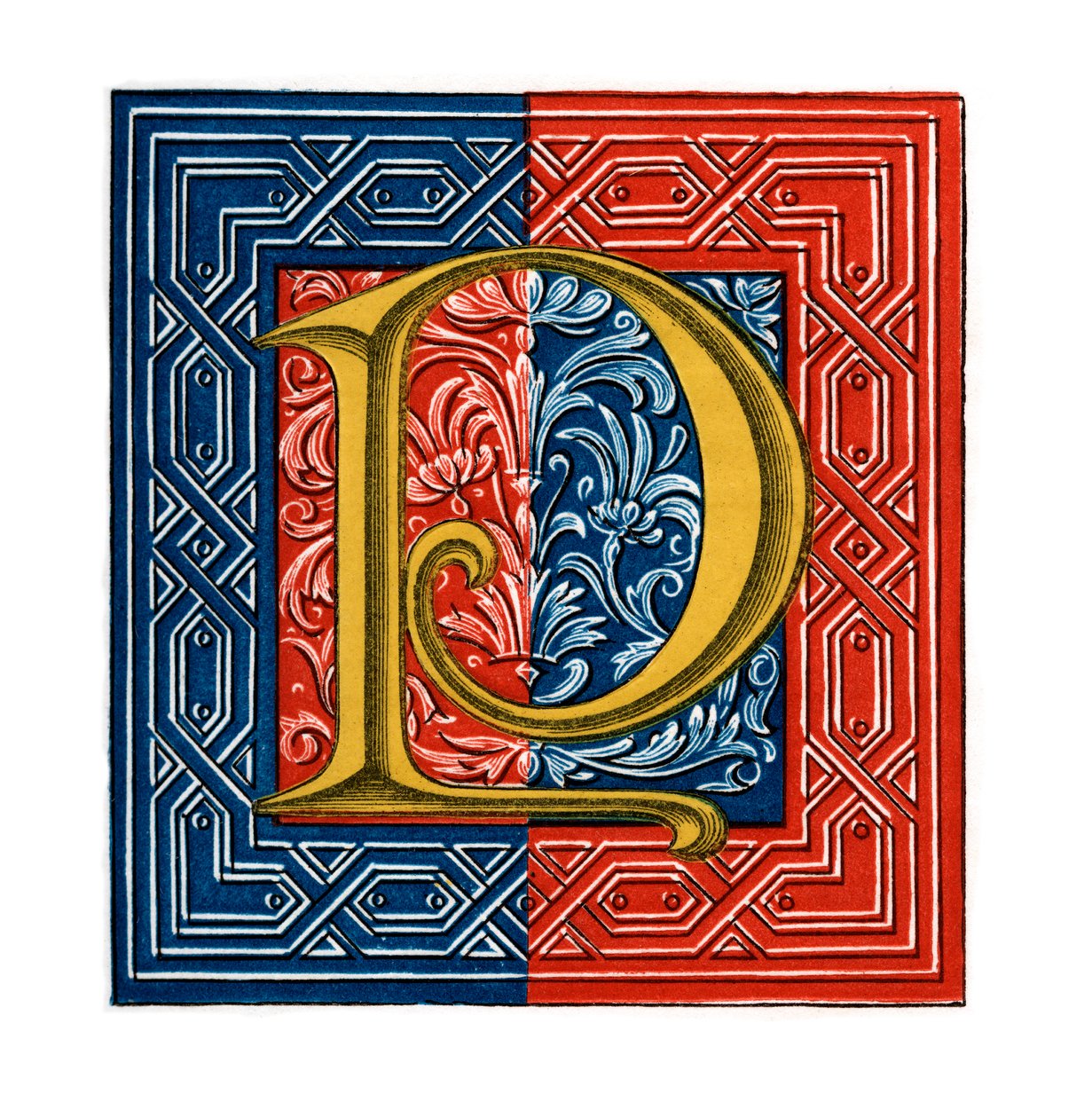 Initiaal letter P door Henry Shaw