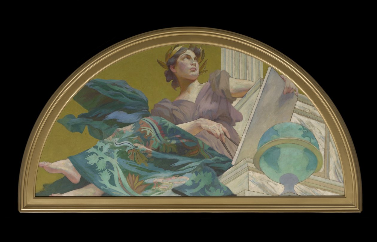 Muse van de astronomie door Henry Siddons Mowbray