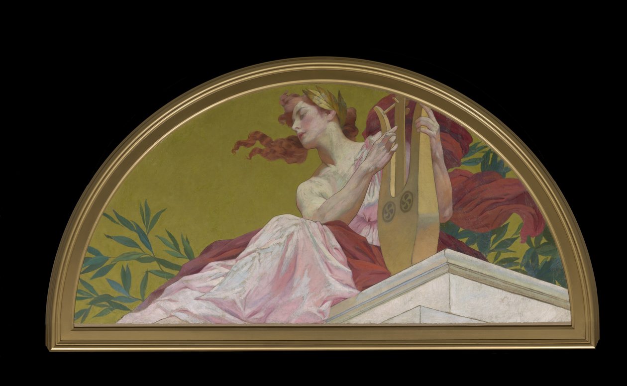 Muse van Lyrische Poëzie door Henry Siddons Mowbray