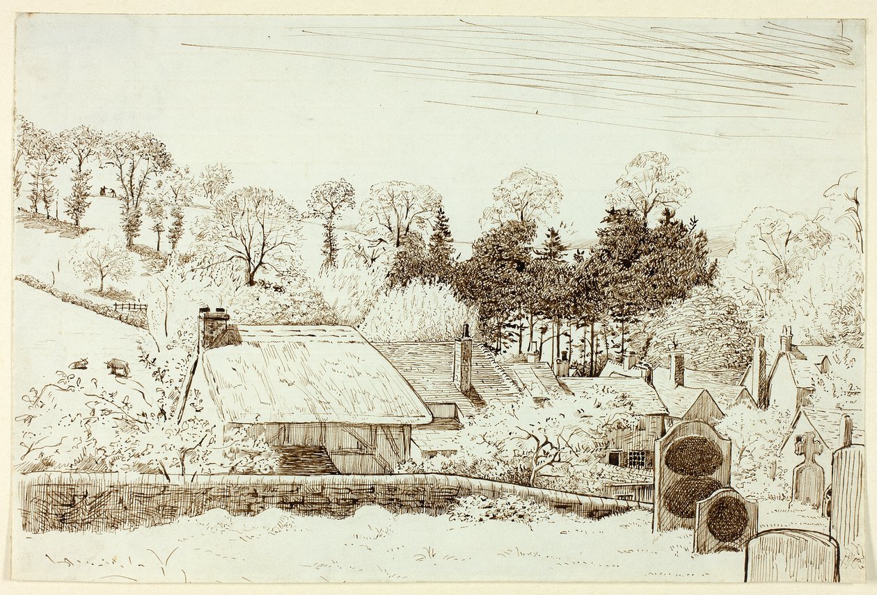 Kerkhof door Henry Stacy Marks