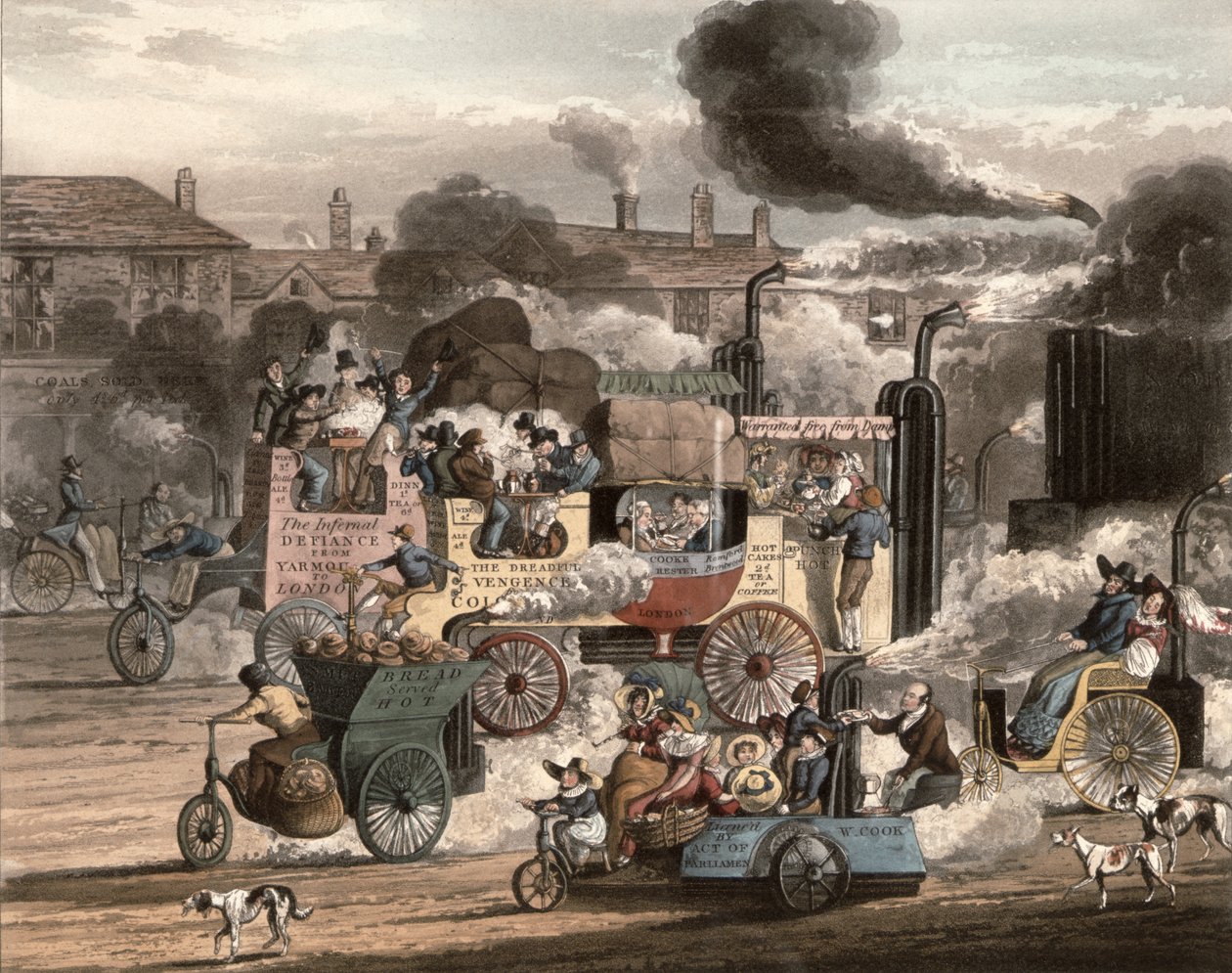 Een uitzicht op de Whitechapel Road, uit de 