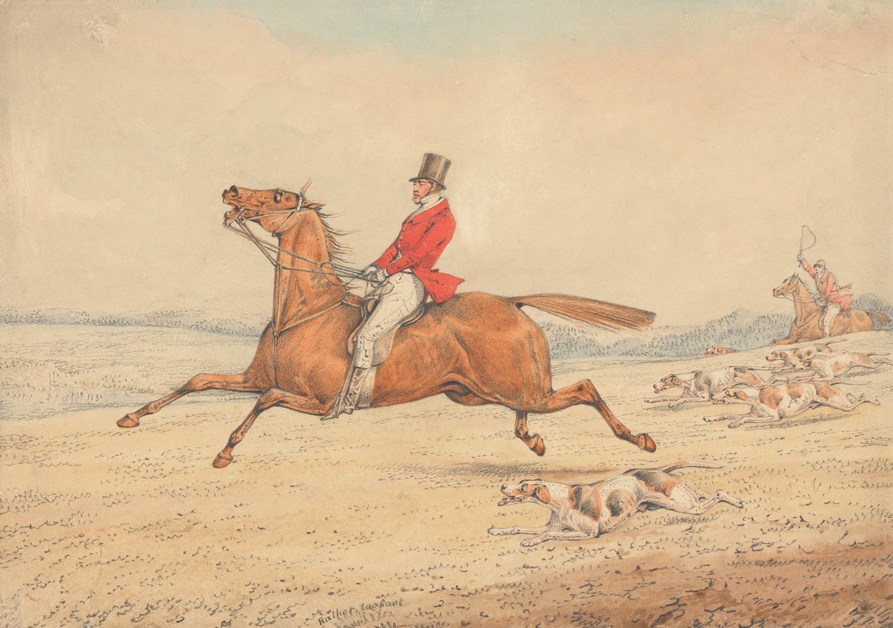 "Iets te snel" door Henry Thomas Alken