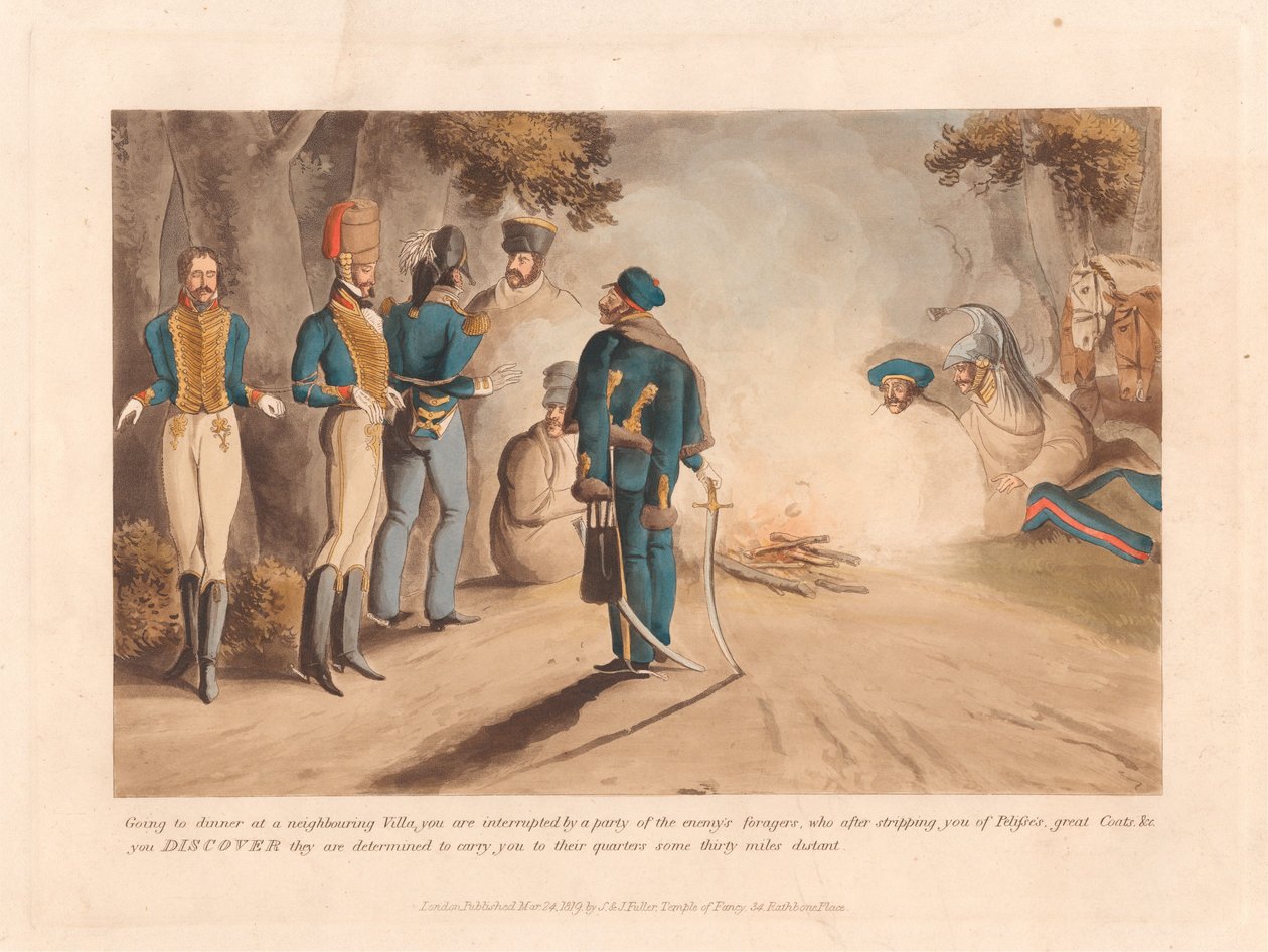 Set van zeven: [Militaire ontdekkingen] door Henry Thomas Alken