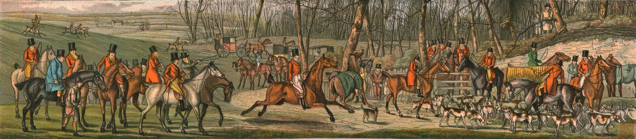 De Jacht - De Ontmoeting, 1820, 1890 door Henry Thomas Alken