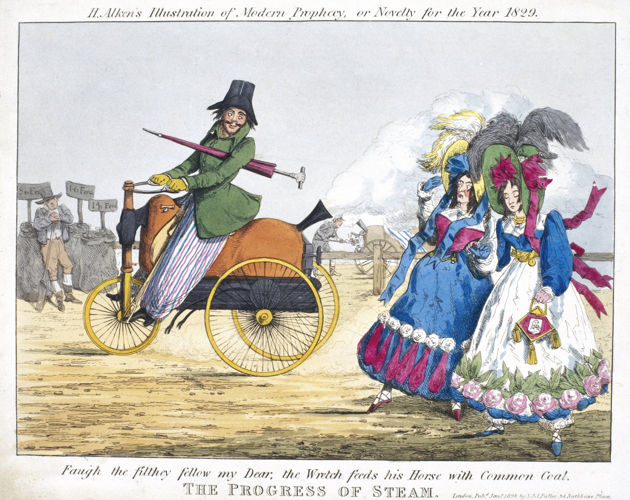 De Vooruitgang van Stoom, 1829 door Henry Thomas Alken
